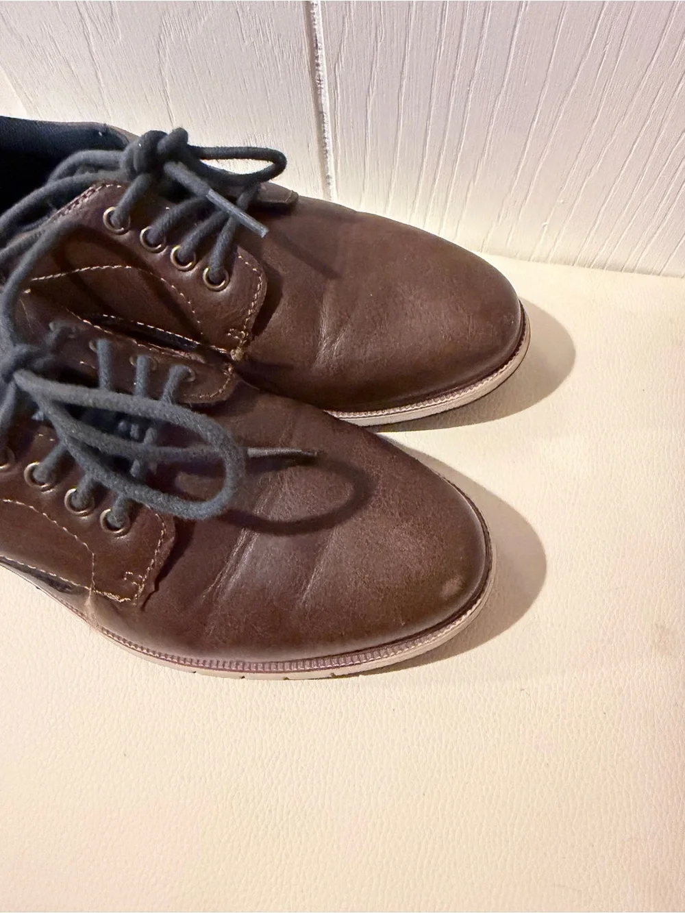 Mix No. 6 Brown Dress Shoes with Navy Lining and Laces